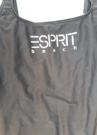 Комфортный цельный купальник /esprit usa/р.м-38 для пляжа, бассейна. шоколадный4 фото