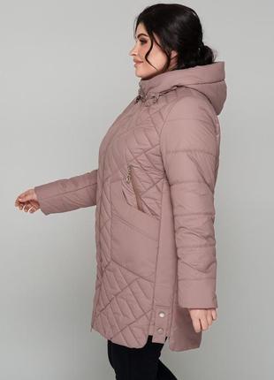Фирменная женская удлиненная куртка на весну, батальные размеры3 фото