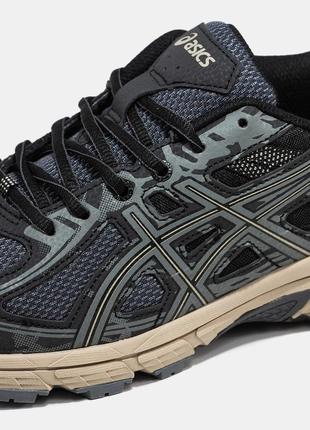 Мужские кроссовки asics gel venture 6 black beige 40-41-42-43-44-458 фото