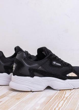 Женские кроссовки adidas falcon black кросівки5 фото