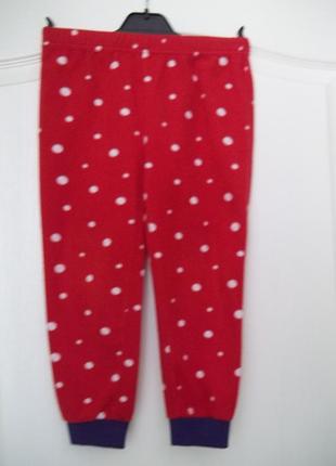 ( 5 лет на рост 110 см ) детские флисовые штаны теплые для девочки б / у3 фото