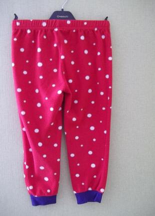 ( 5 лет на рост 110 см ) детские флисовые штаны теплые для девочки б / у5 фото