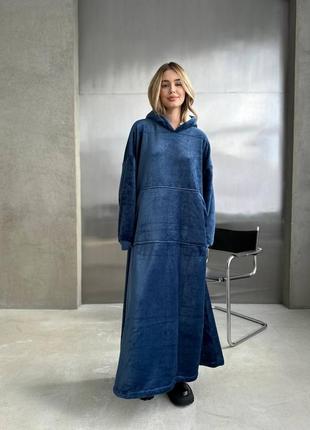 Махрова сукня ковдра 😻💥 мега тепла оверсайз2 фото