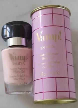 Ароматичний лак для нігтів pupa vamp! scented nail polish gel effect