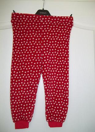 ( 4 - 5 лет на рост 104 / 110 см ) детские флисовые штаны теплые для девочки б / у