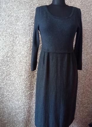 Платье из хлопка и шерсти которая
