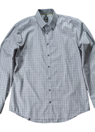Olymp no. 6 six super slim брендовая рубашка приталенная