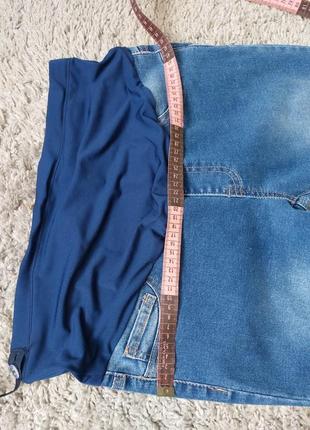 Джинсы на беременных, синие джинсы4 фото