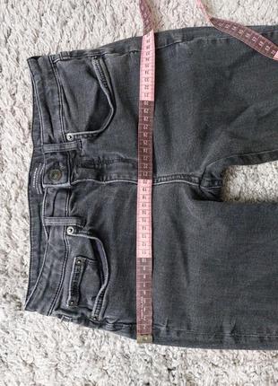 Брендовые джинсы с разрезами zara, джинсы серые4 фото