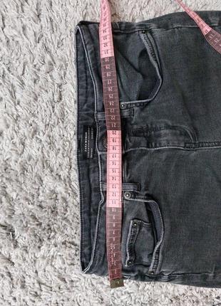 Брендовые джинсы с разрезами zara, джинсы серые5 фото