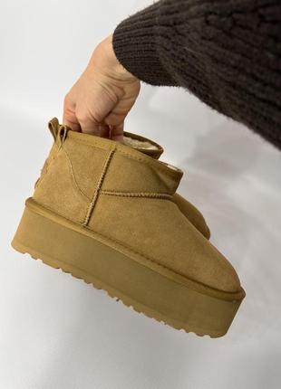 Ugg mini на платформе3 фото