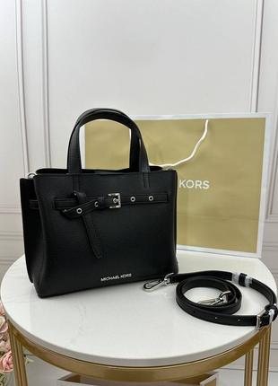 Сумка брендовая michael kors emilia small leather satchel кожа оригинал на подарок1 фото