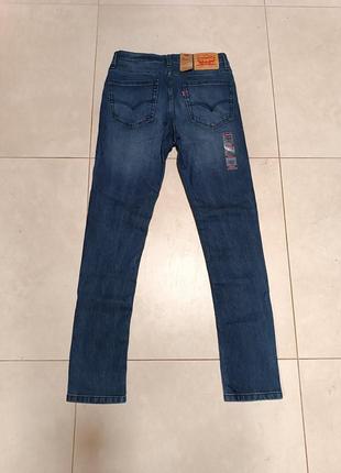 Крутые темно-синие джинсы levis 514 slim straight оригинал3 фото