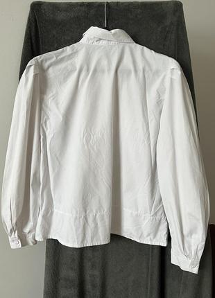 Белая рубашка с вышивкой винтаж2 фото