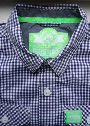 Рубашка superdry new shirt (m)4 фото