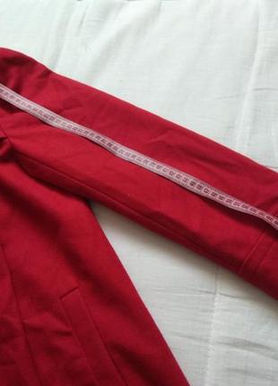 Пальто женское красное с мехом monsoon8 фото