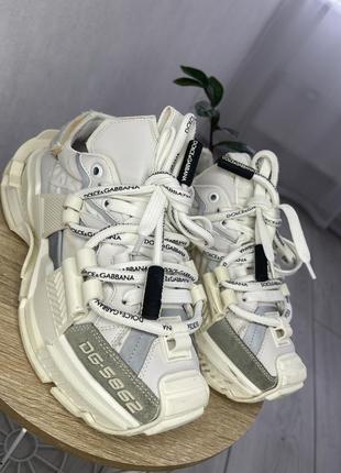 Кроссовки  dolce&gabbbana 5862 белые