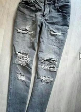 Крутые брендовые рваные джинсы бойфренды denim co