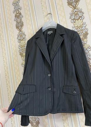 Чорно-сірий піджак, костюмний піджак, жакет4 фото