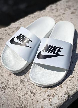 Уценка! яркие женские белые шлепанцы nike