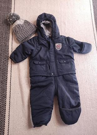 Теплий комбінезон + шапка в подарунок