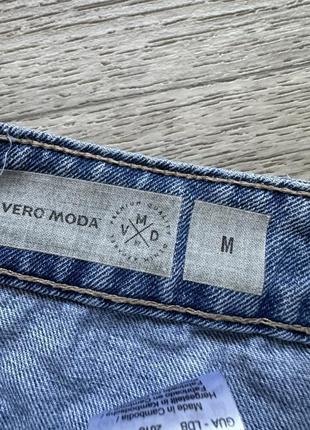 Стильні джинсові шорти mom висока посадка з підкатом veto moda 38/m7 фото