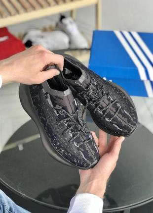 Мужские и женские кроссовки  adidas yeezy boost 380 alian black