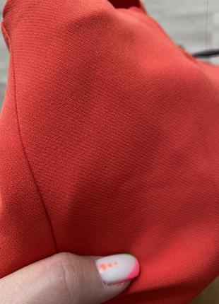 Яркие красные нарядные шорты mom высокая посадка misguided 38/m4 фото