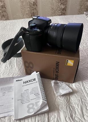 Продаю об'єктив nikon 85mm, 1.8 у зв'язку з переходом на іншу модель камери. в хорошому стані, найкращий портретний об'єктив)