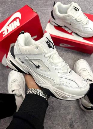 Стильні світлі чоловічі кросівки nike m2k tekno білі чоловічі кросівки зі шкіри шкіряні кросівки nike tekno