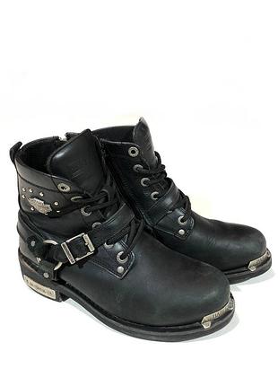 Harley davidson moto leather shoes racing biker  жіночі мотоботи