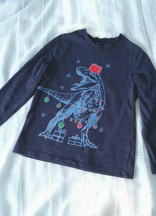 🦕 футболка с рукавами легкий свитер с динозавром