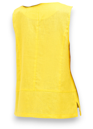 Блуза рио желтая галерея льна, 44-54рр2 фото