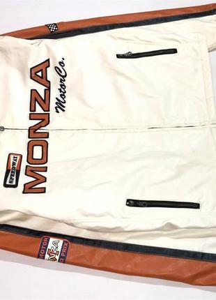 Monza moto leather jacket racing мотокуртка4 фото