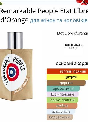 Распив оригинал! 3мл etat libre d'orange remarkable people