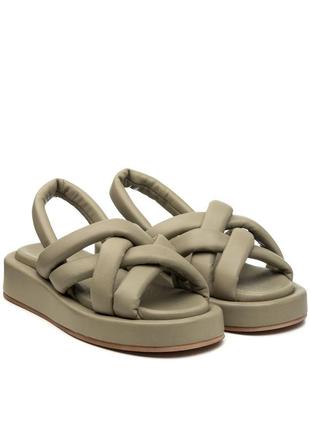 Босоножки женские кожаные на платформе 1476лz