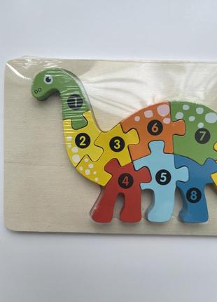 3d стереоскопическая деревянная головоломка в форме динозавра