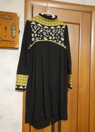 Интересное платье туника бохо XXL / 52 m-l