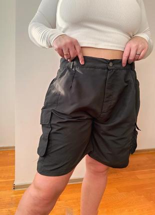 Шорты карго черного цвета