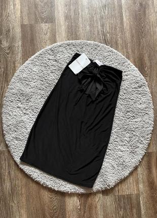 Черное облегающее мини платте femme luxe