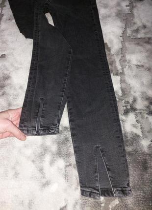 Топовые джинсы zara,джинсы с разрезами4 фото