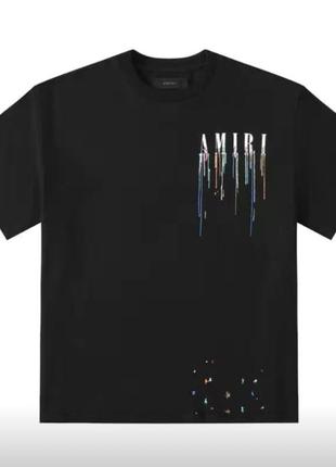 Футболка amiri. футболка амини дрилл. m-3xl