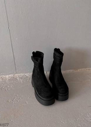 Демисезонные ботинки =meideli=
цвет: черный, экозамша5 фото