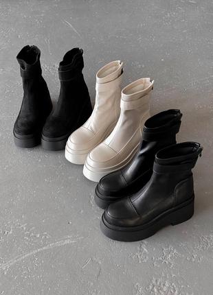 Демисезонные ботинки =meideli=
цвет: черный, экозамша9 фото