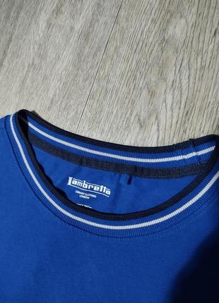 Мужская футболка / lambretta / поло / коттоновая синяя футболка / мужская одежда / чоловічий одяг2 фото