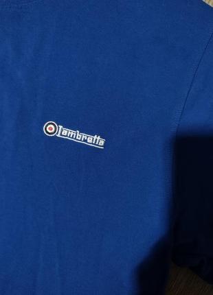 Мужская футболка / lambretta / поло / коттоновая синяя футболка / мужская одежда / чоловічий одяг4 фото