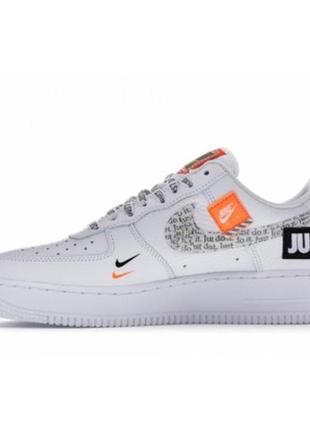 Nike air force 1 low just do it pack white/black5 фото