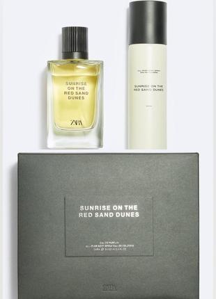 Чоловічі парфуми zara sunrise набір 2шт zara одеколон + парфумована вода