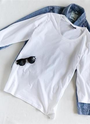 Базовый белый хлопковый гольф