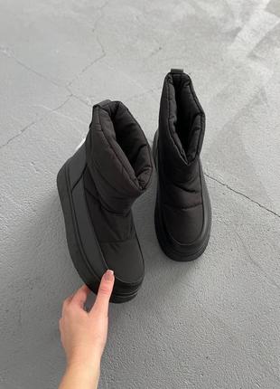 Дутіки черевики чорні3 фото